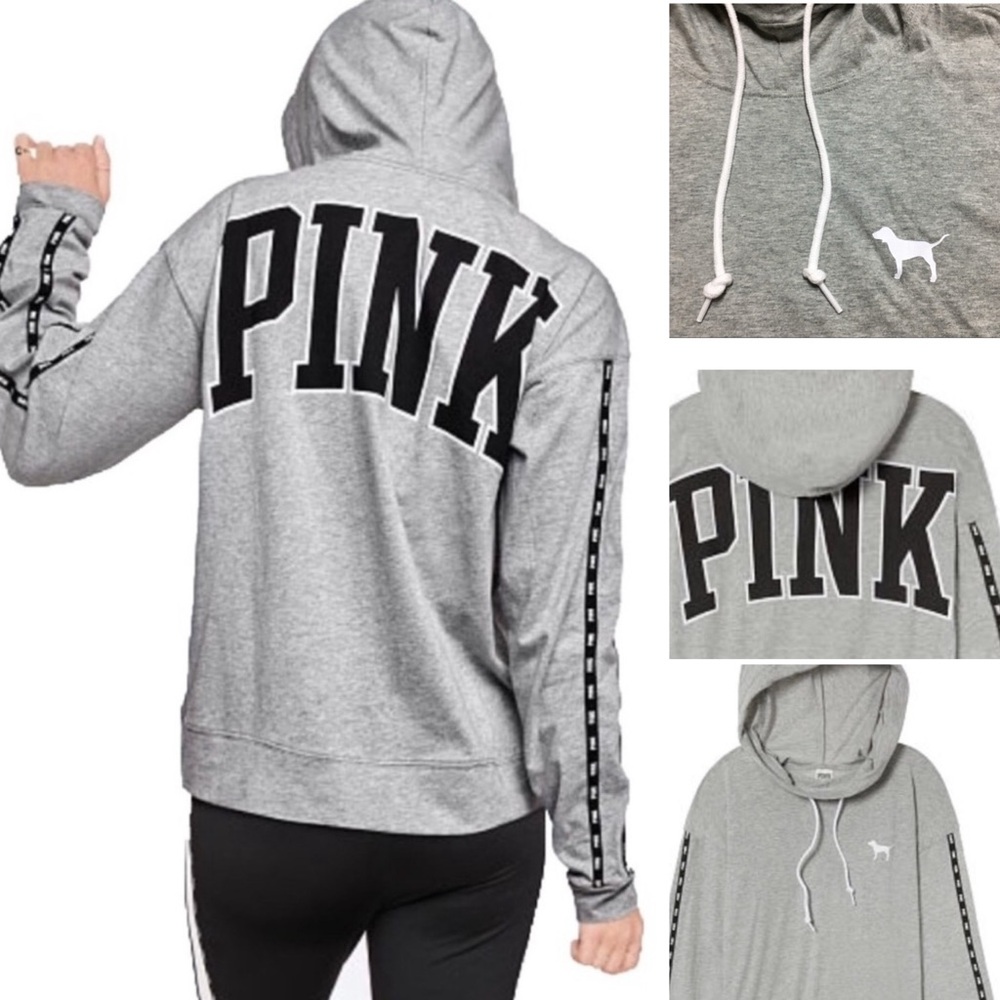 VS PINK HOODIE TEE
